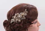 Vintage  gold hair clip COLETTE - magnificencebridal-com