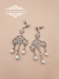 magnificencebridal-com,Pearl chandelier earrings DENISE,Earrings.