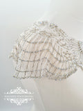 Art Deco bridal cover up capelet TULIP