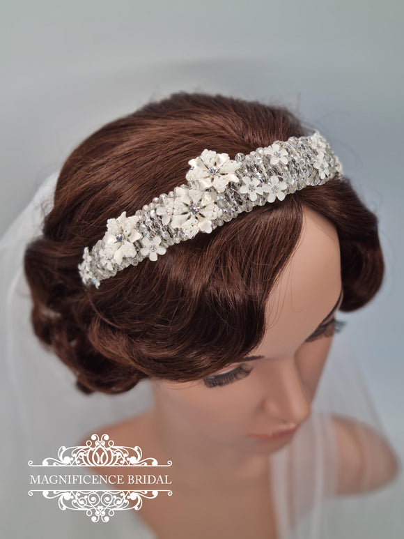 Bridal headband CECILY