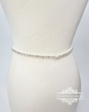 Thin ivory pearl belt ANITA