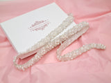 Ivory pearl bridal belt PAISLEY