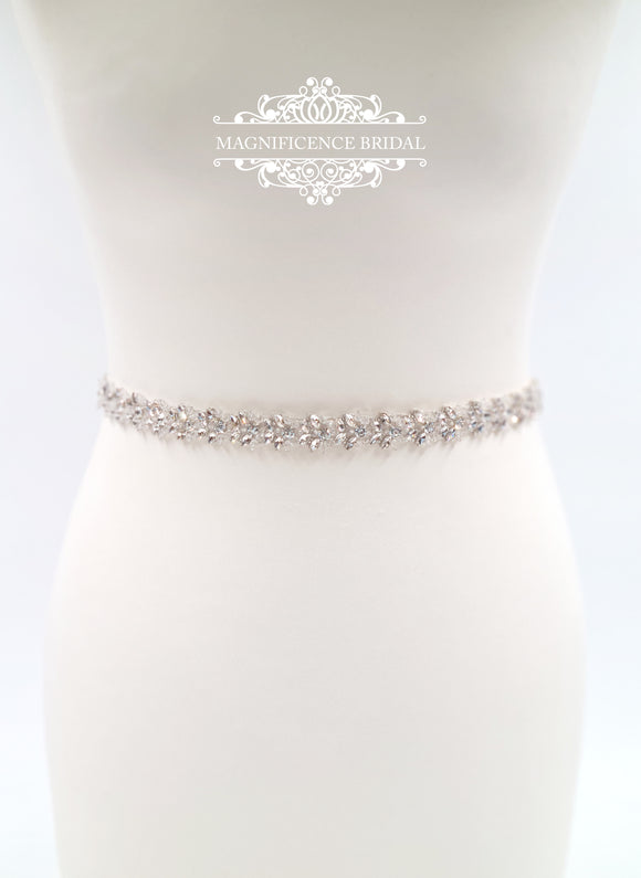 Victoria - Pearl And Crystal Bridal Belt — Bridal Beading - Bridal Belts,  Sashes and Straps