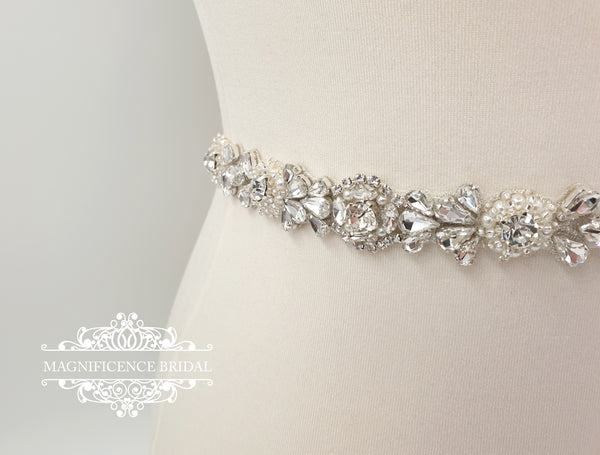 MissRDress Pearls Wedding Belt Rhinestones Belt Bridal Gown Belts Silver  Crystal Bridal Belt For Wedding Gown YS837230c From Ai789, $12.04
