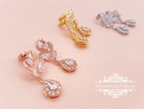 Floral dangle earrings SARA - magnificencebridal-com