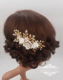 Golden bridal comb FLORENCE - magnificencebridal-com