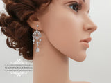 Edwardian style bridal earrings HOPE - magnificencebridal-com