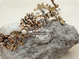 Vintage gold headpiece, Bridal hair vine, wedding headpiece, bridal hair piece, vintage gold vine, bridal headpiece, hair jewelry, BEATA - magnificencebridal-com