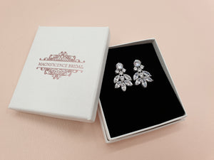 Bridal stud earrings SONIA - magnificencebridal-com